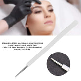 Sonew 50pcs Microblading Disposable Eyebrow Tattoo Pins Semi Eyebrow Makeup Tool Manual 3/7/9 Pins(R 3pins)